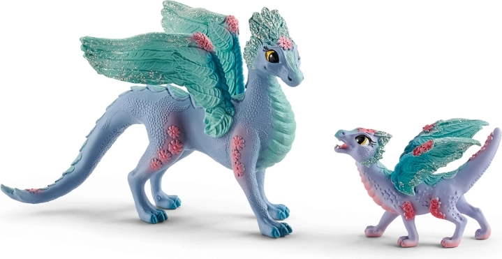 Λουλουδένιος δράκος με μικρό Schleich Bayala