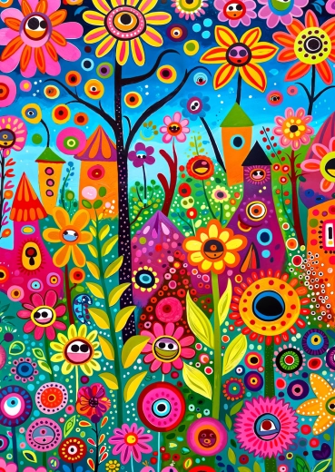 Puzzle Enjoy Παιχνιδιάρικος κήπος 1000 κομμάτια