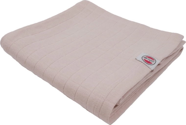 Lodger swaddler από οργανικό βαμβάκι solid powder 70 × 70 cm - 1 τεμάχιο