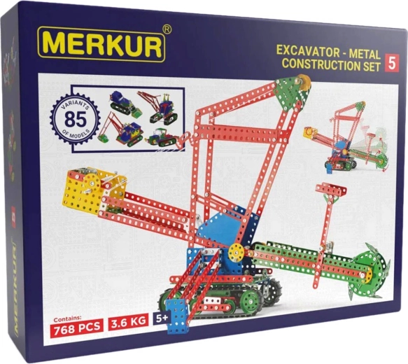 Merkur 5 μεγάλο μεταλλικό σετ κατασκευών 768 τεμαχίων