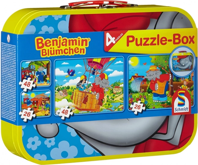 Παζλ Schmidt Benjamin Kvítko 4σε1 σε μεταλλική βαλίτσα