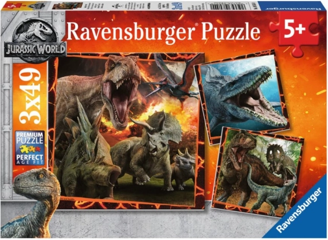 Παζλ Ravensburger JURASSIC WORLD: Fallen Kingdom 3×49 κομμάτια
