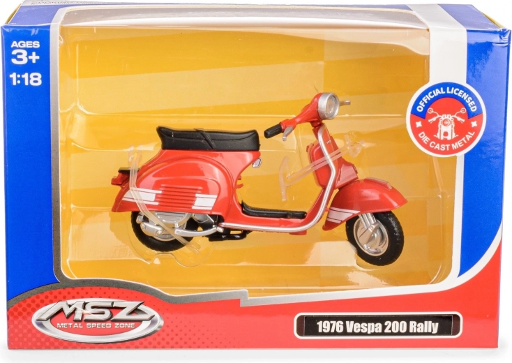 Μοντέλο σκούτερ Vespa 200 Rally 1:18 κόκκινο (1976)