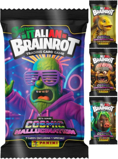 Panini Skifidol Italian Brainrot TCG Cosmic Hallucination booster πακέτο - 1 τεμάχιο