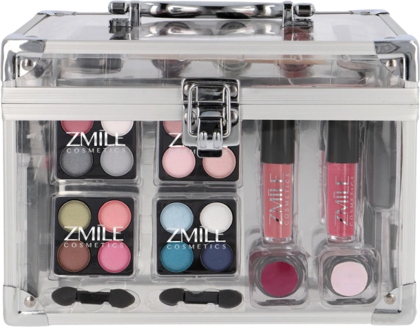Καλλυντικό βαλιτσάκι Zmile Acrylic – διάφανο σετ μακιγιάζ 42 τεμ.