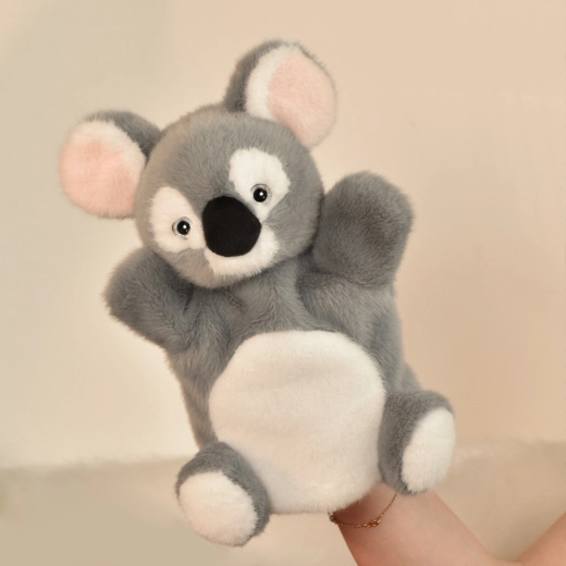 Doudou Histoire d'Ours λούτρινη μαριονέτα-κουκλάκι χειρός κοάλα γκρι 24 cm