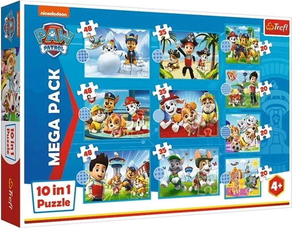 Παζλ 10 σε 1 Φιλική ομάδα της Paw Patrol