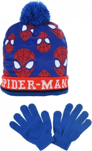 Παιδικό σκουφάκι και γάντια Spiderman