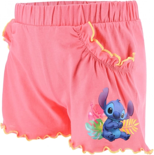 Παιδικό ροζ σορτς Lilo και Stitch