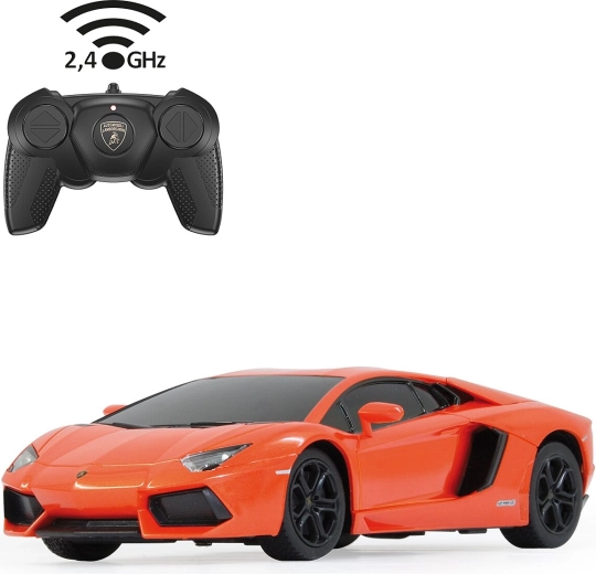 Τηλεκατευθυνόμενο αυτοκίνητο Lamborghini Aventador σε κλίμακα 1:24, πορτοκαλί