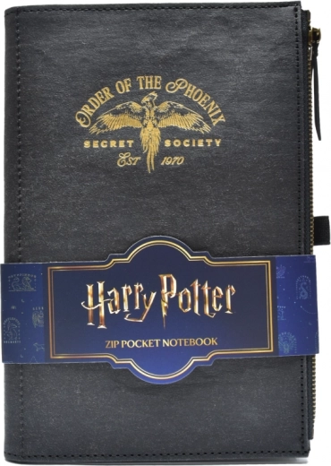 Harry Potter σημειωματάριο τσέπης με θήκη και φερμουάρ Order of the Phoenix A5