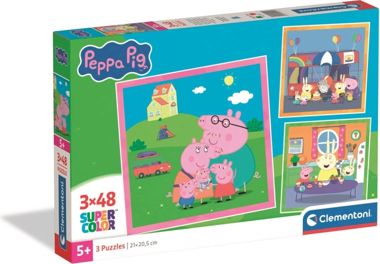 Παζλ Peppa Pig 3×48 κομμάτια CLEMENTONI