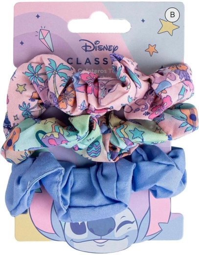 Σετ υφασμάτινων λαστίχων μαλλιών Disney Lilo & Stitch Stitch (3 τεμ.)