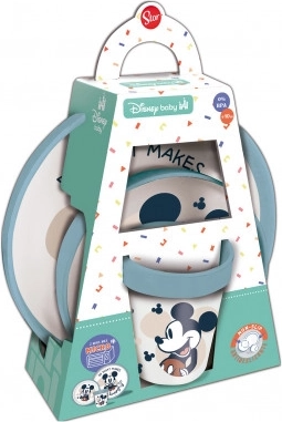 Παιδικό σετ φαγητού Mickey Mouse (πιάτο, μπολ και κούπα) - 1 τεμάχιο