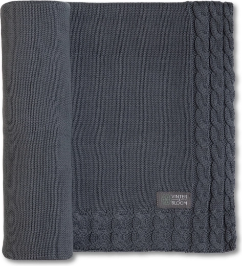 Vinter & Bloom κουβέρτα Joy organic steel grey