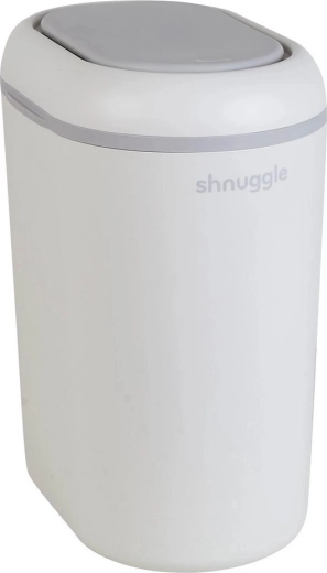 Shnuggle Eco Touch κάδος για πάνες λευκό/γκρι