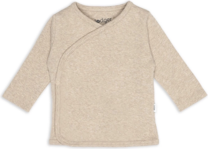 Βρεφική ζακέτα κρουαζέ Lodger Melange beige, μέγεθος 62