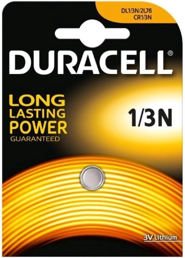 Λιθίου μπαταρία κουμπί Duracell 1/3N 3 V