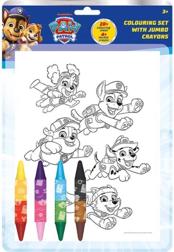 Σετ ζωγραφικής Paw Patrol με κηρομπογιές διπλής όψης