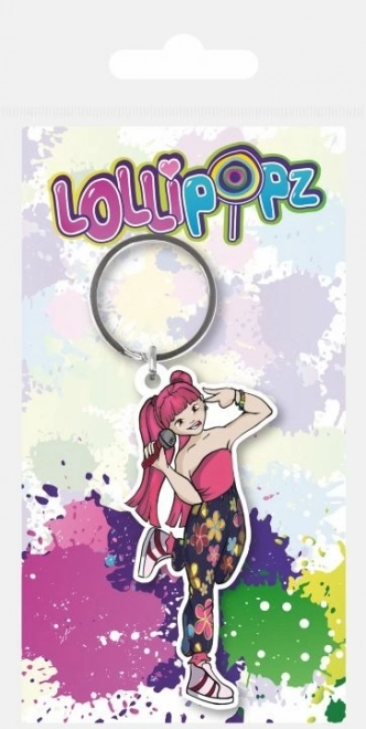 Λαστιχένιο μπρελόκ LOLLIPOPZ ροζ