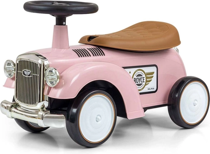 Περπατούρα ROYCE Retro ροζ με αποθηκευτικό χώρο και ρόδες EVA
