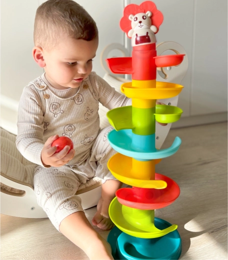 Σπειροειδής πίστα με μπαλάκια Woopie Baby με 6 μπαλάκια