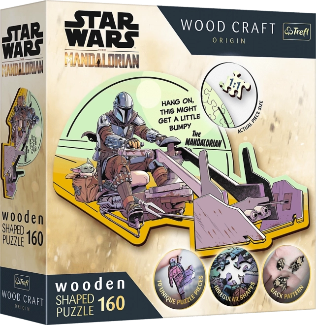 Ξύλινο παζλ Star Wars: The Mandalorian – 160 κομμάτια