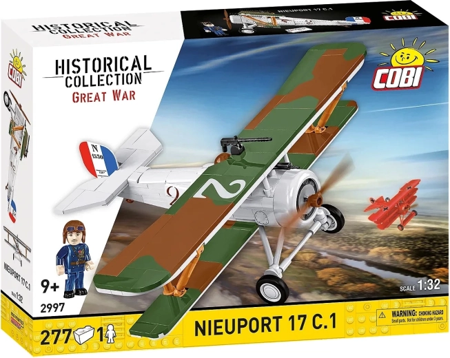 Κατασκευαστικό σετ αεροπλάνου Nieuport 17 C.1 – ιστορικό διπλάνο 1:32 (277 κομμάτια)