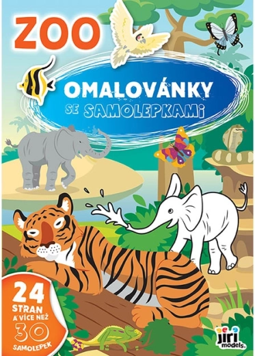 Βιβλίο ζωγραφικής με αυτοκόλλητα ZOO