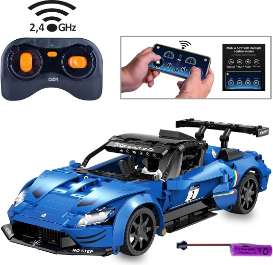 CaDA Maserati GT2 με τηλεχειρισμό 1:14, μπλε