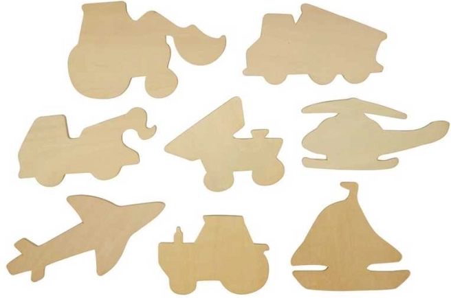 Εικόνες ιχνογράφησης μέσων μεταφοράς Bigjigs Toys