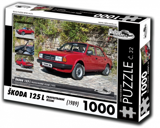 Παζλ Retro-auta Škoda 125 L δεξιοτίμονο (1989) – 1000 κομμάτια