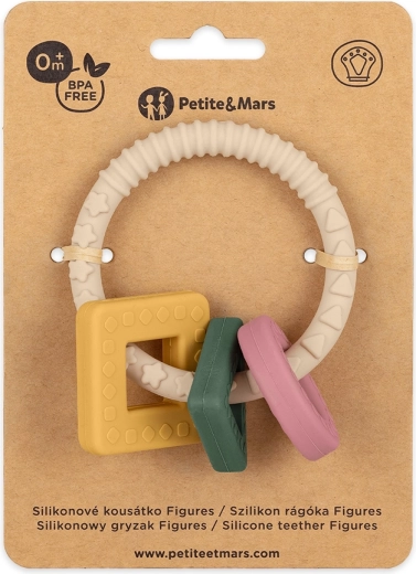 Σιλικονούχος κρίκος οδοντοφυΐας Figures Desert Sand PETITE&MARS