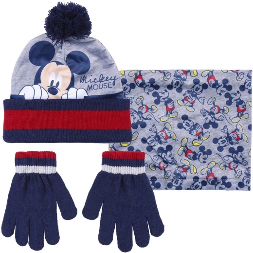 Σετ σκούφου, λαιμού και γαντιών Mickey