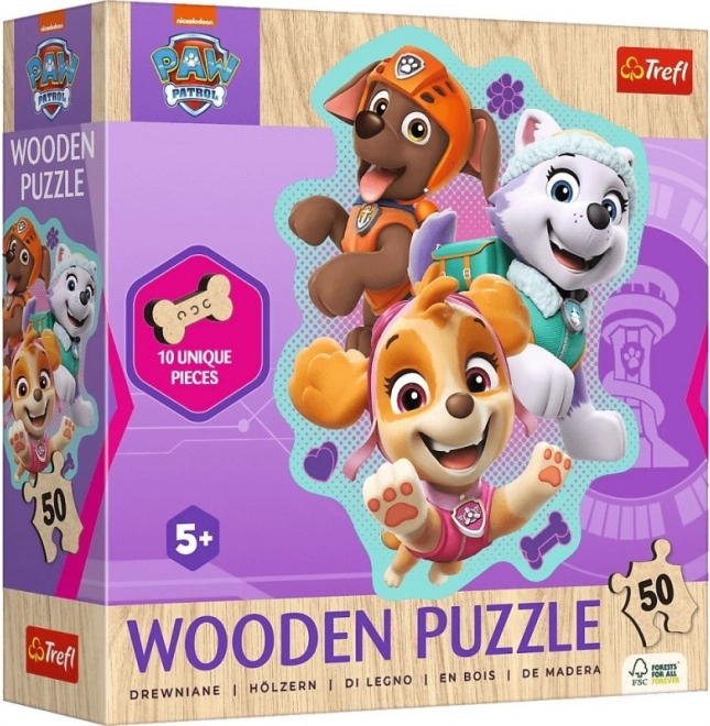 Ξύλινο παζλ Paw Patrol 50 κομμάτια
