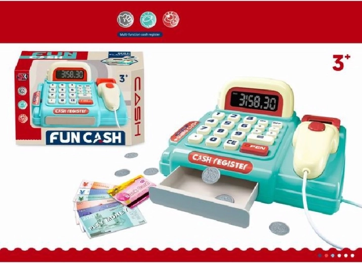 Παιδική ταμειακή μηχανή Fun Cash Blue