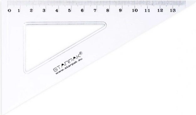 Τριγωνικός χάρακας 13 cm