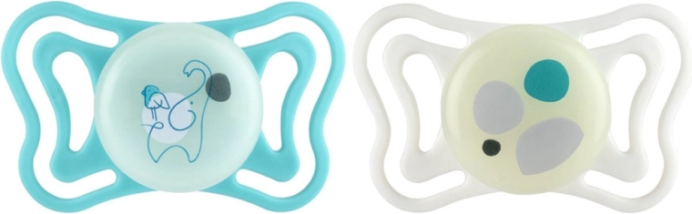 Chicco πιπίλες Physioforma light σιλικόνης ορθοδοντικές ουδέτερο 6–16 μ., 2 τεμ.