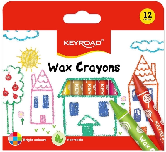 Κηρομπογιές Keyroad 12 χρώματα