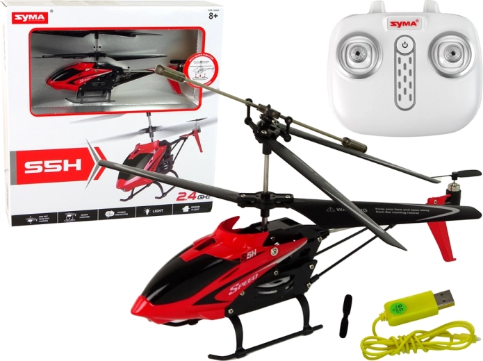 RC ελικόπτερο SYMA S5H 2.4G κόκκινο