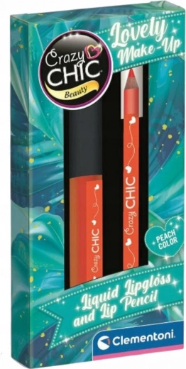 Crazy Chic γυαλάδα χειλιών με μολύβι περιγράμματος Tropical Peach