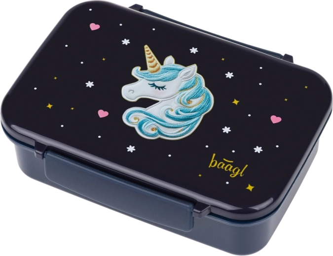 Baagl δοχείο σνακ με διαχωριστικά Unicorn Gold