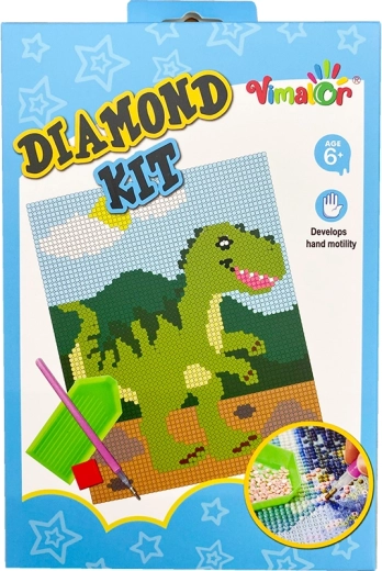 Διαμαντένια ζωγραφική BABY Dino – δημιουργικό σετ για παιδιά