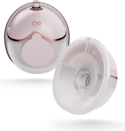 Kinderkraft Mamaflow hands-free ηλεκτρικό θήλαστρο ροζ