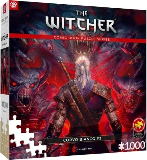 Good Loot παζλ The Witcher: Corvo bianco red 1000 κομμάτια