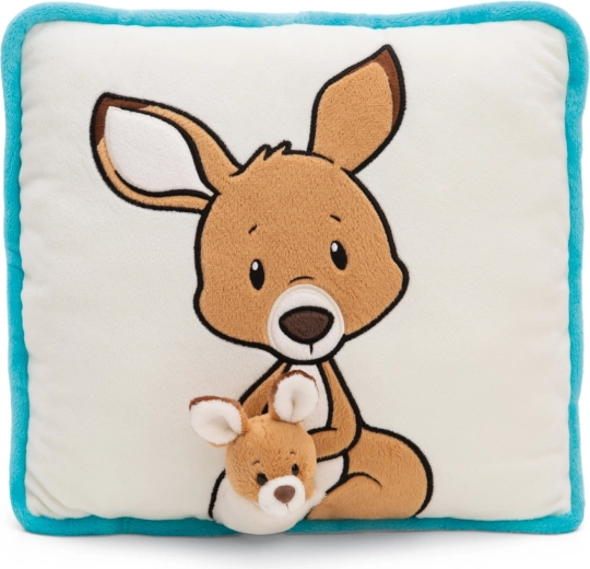 NICI λούτρινο μαξιλάρι καγκουρό Kelly με μωρό 30 × 30 cm GREEN
