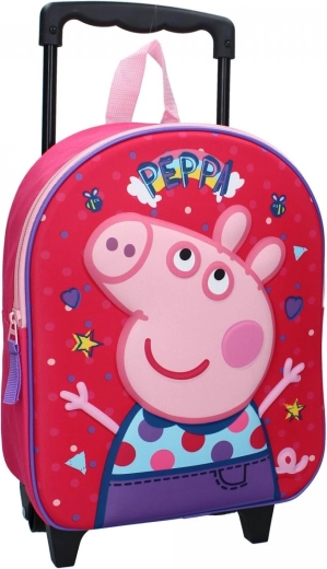 3D ταξιδιωτικό σακίδιο με ροδάκια Peppa Pig