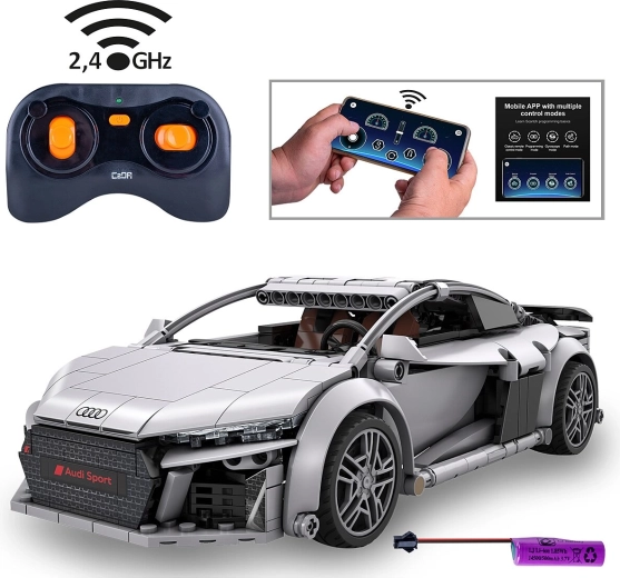 CaDA Audi R8 Coupé 1:14 με τηλεχειρισμό, γκρι