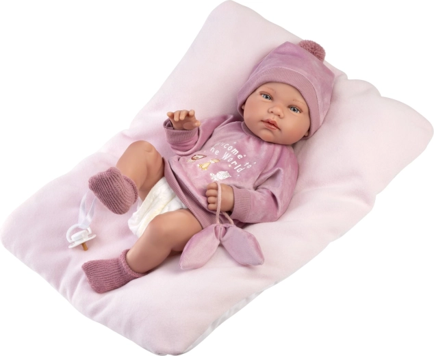 Llorens New Born κοριτσάκι – ρεαλιστική κούκλα μωρό 43 cm