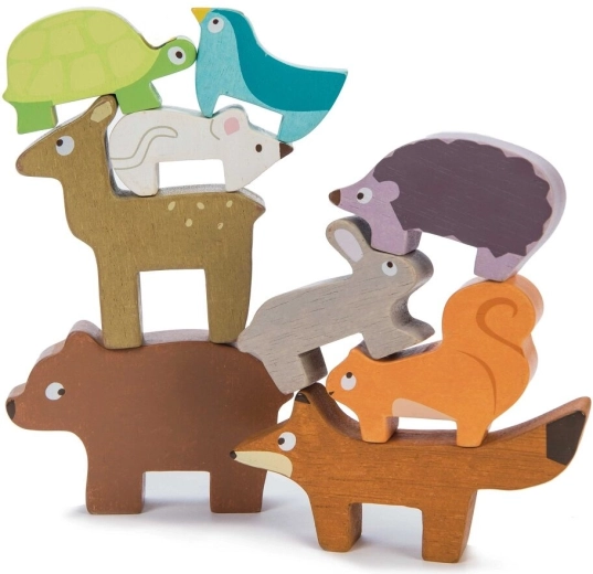 Ξύλινα ζώα του δάσους για στοίβαξη Le Toy Van